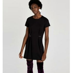 ZARA • black pearl dress